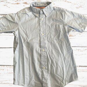 French Toast Light Blue Button Up Dress Shirt, Short Sleeve, Boys Size 6